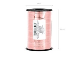 Wstążka plastikowa, Różowe złoto 5mm/225m
