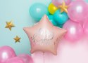 Balon foliowy Happy Birthday ! Różowa gwiazda 40 cm