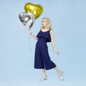 Balon foliowy Serce 45cm, srebrne