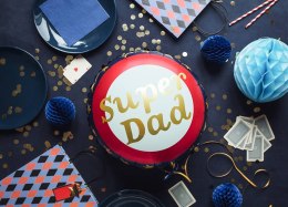 Balon foliowy Super Dad, dzień ojca 45 cm
