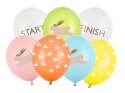 Balony lateksowe Egg hunt Poszukiwanie jajek, zająca 30cm, 7 sztuk