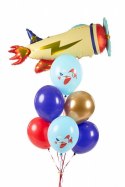 Balony lateksowe Samolot mix 30cm, 6 sztuk