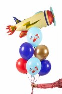Balony lateksowe Samolot mix 30cm, 6 sztuk