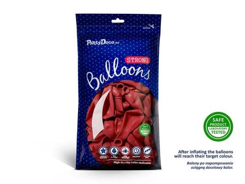 Balony lateksowe Strong, Czerwone, Pastel Poppy Red, 30cm, 10 szt. Balony lateksowe Strong, Czerwone, Pastel Poppy Red, 30cm, 10 szt.