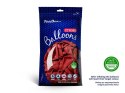 Balony lateksowe Strong, Czerwone, Pastel Poppy Red 12cm, 100 szt.