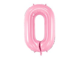 Balon foliowy Cyfra 0, 86cm, różowy