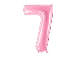 Balon foliowy Cyfra 7, 86cm, różowy