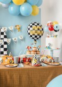 Balon foliowy Szachownica Happy Birthday, 45 cm
