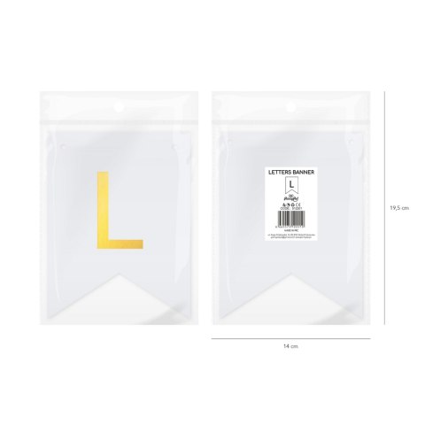 Baner DIY 16x12 cm - literka L Baner DIY 16x12 cm - literka L
