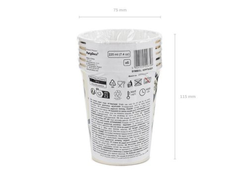 Kubeczki Gamer, 220ml, 6 szt Kubeczki Gamer, 220ml, 6 szt