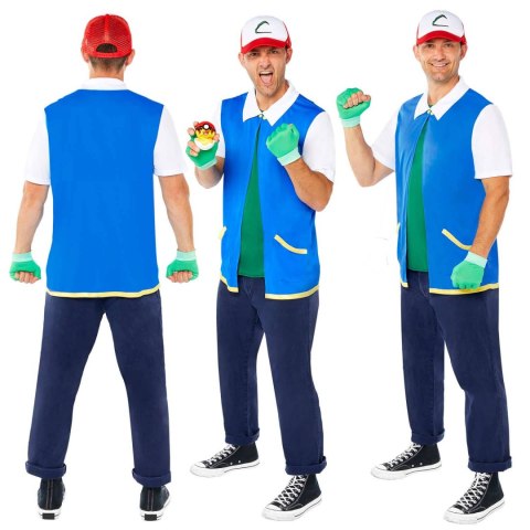 Strój, Kostium przebranie Pokemony Ash rozmiar XXL Strój, Kostium przebranie Pokemony Ash rozmiar XXL