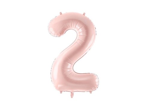 Balon foliowy Cyfra ''2'', 72cm, jasny różowy Balon foliowy Cyfra ''2'', 72cm, jasny różowy