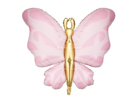 Balon foliowy Motyl, różowy, 69x69 cm Balon foliowy Motyl, różowy, 69x69 cm