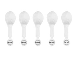 Balony świecące LED 30 cm, białe, 5szt
