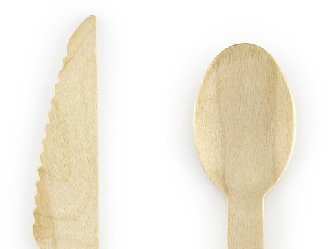 Sztućce drewniane, różowe, 16cm, 18 szt., 6 kompletów. Sztućce drewniane, różowe, 16cm, 18 szt., 6 kompletów.