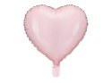 Balon foliowy Serce jasny róż, 45cm