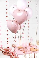 Balon foliowy Serce jasny róż, 45cm