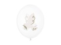 Balony Gołąb, Crystal Clear, 30cm 6szt.