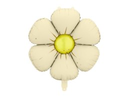 Balony foliowe do girland - Stokrotki, kremowe, 65cm, 4 szt.