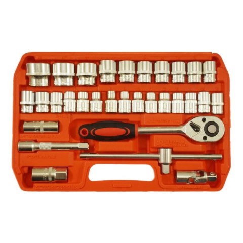 Zestaw kluczy nasadowych 1/2" 8-32MM CV 32szt Zestaw kluczy nasadowych 1/2" 8-32MM CV 32szt