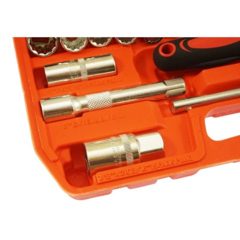 Zestaw kluczy nasadowych 1/2" 8-32MM CV 32szt Zestaw kluczy nasadowych 1/2" 8-32MM CV 32szt