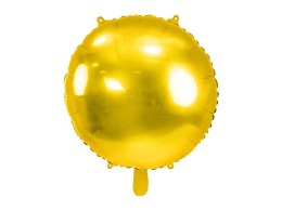 Balon foliowy okrągły Pastylka, złoty, 59 cm