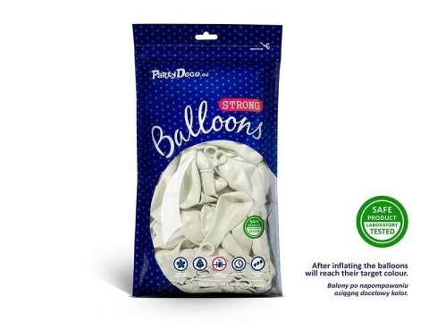 Balony lateksowe Strong, Białe, Pastel Pure White, 30cm, 10 szt. Balony lateksowe Strong, Białe, Pastel Pure White, 30cm, 10 szt.