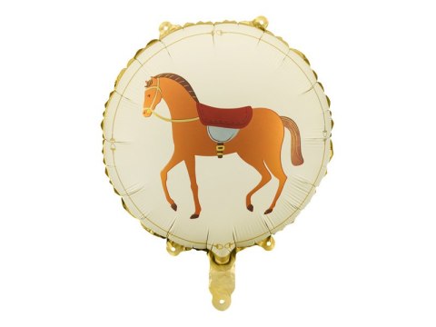 Balon foliowy okrągły Koń, Konik - 45 cm Balon foliowy okrągły Koń, Konik - 45 cm