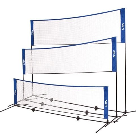 NT7111 3W1 SIATKA MULTIFUNKCYJNA BADMINTON+TENIS+SIATKÓWKA NILS NT7111 3W1 SIATKA MULTIFUNKCYJNA BADMINTON+TENIS+SIATKÓWKA NILS