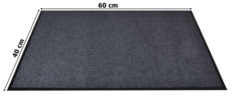 Wycieraczka wejściowa pod drzwi 40x60 cm SEILA szara Wycieraczka wejściowa pod drzwi 40x60 cm SEILA szara