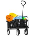 Wózek plażowy transportowy MAGNUM czarny Wózek plażowy transportowy MAGNUM czarny