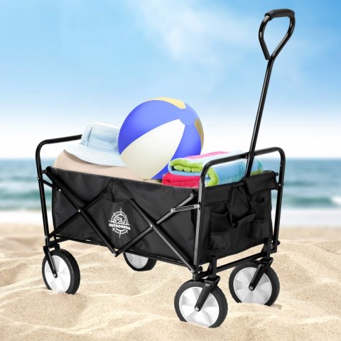 Wózek plażowy transportowy MAGNUM czarny Wózek plażowy transportowy MAGNUM czarny
