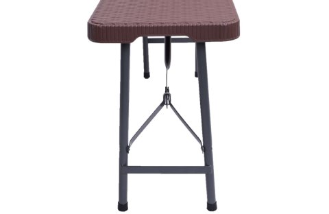 Składana ławka cateringowa RATTAN brązowa Składana ławka cateringowa RATTAN brązowa
