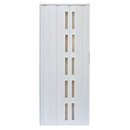 Drzwi harmonijkowe 005S-014-80 biały mat 80 cm Drzwi harmonijkowe 005S-014-80 biały mat 80 cm