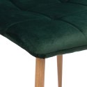 Krzesło welurowe MONTANA VELVET ciemnozielone Krzesło welurowe MONTANA VELVET ciemnozielone