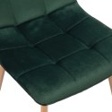 Krzesło welurowe MONTANA VELVET ciemnozielone Krzesło welurowe MONTANA VELVET ciemnozielone