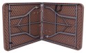 Zestaw cateringowy RATTAN BRĄZ stół 180 cm+ 2 ławki Zestaw cateringowy RATTAN BRĄZ stół 180 cm+ 2 ławki