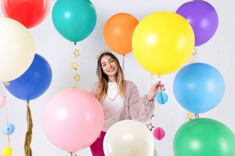 Balon lateksowy Gigant, Żółty, Pastel Lemon Zest, 60cm, 1szt Balon lateksowy Gigant, Żółty, Pastel Lemon Zest, 60cm, 1szt