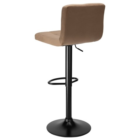 Krzesło barowe ARAKO BLACK aksamitne mokka VELVET Krzesło barowe ARAKO BLACK aksamitne mokka VELVET