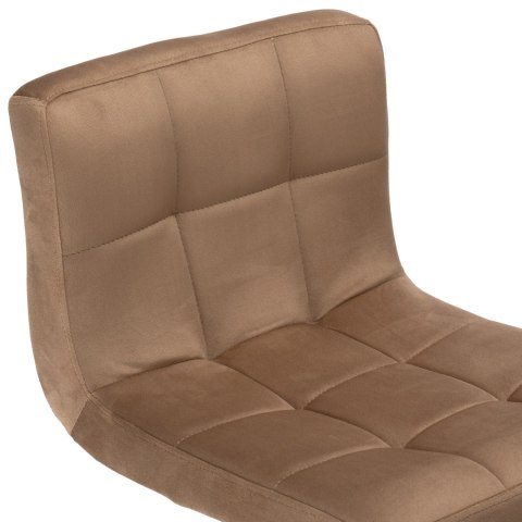 Krzesło barowe ARAKO BLACK aksamitne mokka VELVET Krzesło barowe ARAKO BLACK aksamitne mokka VELVET