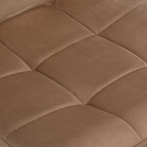 Krzesło barowe ARAKO BLACK aksamitne mokka VELVET Krzesło barowe ARAKO BLACK aksamitne mokka VELVET