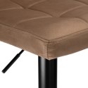 Krzesło barowe ARAKO BLACK aksamitne mokka VELVET Krzesło barowe ARAKO BLACK aksamitne mokka VELVET