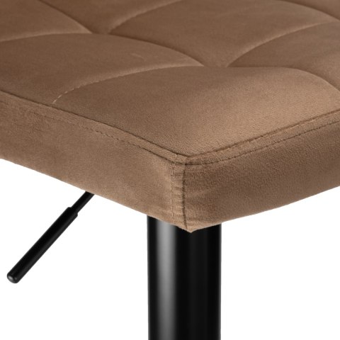 Krzesło barowe ARAKO BLACK aksamitne mokka VELVET Krzesło barowe ARAKO BLACK aksamitne mokka VELVET