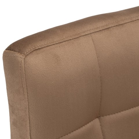 Krzesło barowe ARAKO BLACK aksamitne mokka VELVET Krzesło barowe ARAKO BLACK aksamitne mokka VELVET