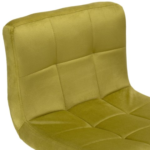 Krzesło barowe ARAKO BLACK aksamitne oliwkowe VELVET Krzesło barowe ARAKO BLACK aksamitne oliwkowe VELVET
