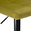 Krzesło barowe ARAKO BLACK aksamitne oliwkowe VELVET Krzesło barowe ARAKO BLACK aksamitne oliwkowe VELVET