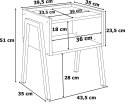 Szafka nocna SKIVE MODERN OAK Szafka nocna SKIVE MODERN OAK