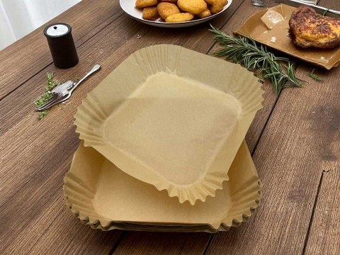 WKŁAD PAPIEROWY DO FRYTOWNICY KWADRATOWY 20x20cm 50szt. ALPENBURG WKŁAD PAPIEROWY DO FRYTOWNICY KWADRATOWY 20x20cm 50szt. ALPENBURG