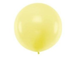Balon lateksowy Gigant, Żółty, Pastel Light Yellow, 1m, 1 szt.