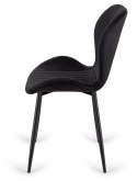 Krzesło tapicerowane MONTI VELVET BLACK